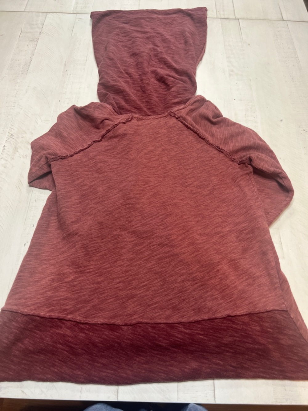 Free People FP Beach Two Body Cowl Neck Terracotta Long Sleeve‎ Pullover Top XS - Picture 7 of 8